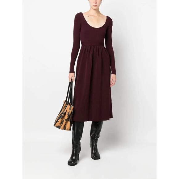 Proenza Schouler White Label Ribbed Midi Dress Size Large - Picture 6 of 9